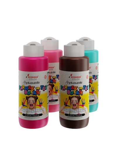 Tamamlayıcı Renkler Parmak Boyası 4&apos Lü Set 4x120ml Diğer