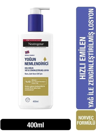 Neutrogena Kuru ve Çok Kuru Ciller İçin Yoğun Nemlendirici Losyon 400 ML