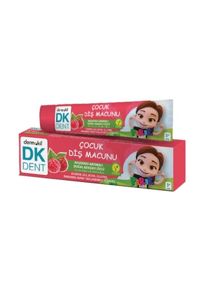 Vegan Pırıl Ahududu Aromalı Florürsüz Çocuk Diş Macunu 50 Ml