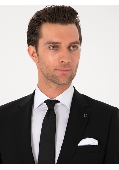 Cacharel Siyah Slim Fit %100 Yün Klasik Takım Elbise Cacharel Siyah Slim Fit %100 Yün Klasik Takım Elbise