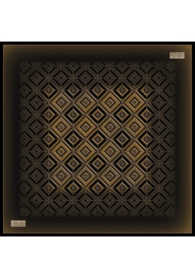 LA BOUTIQUE Yaz Serinliği Güz Eşarp - 90 X 90 -2653 Siyah