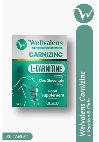 Carnizinc L-karnitine 1000 Mg + Çinko Desteği 30 Tablet Diğer