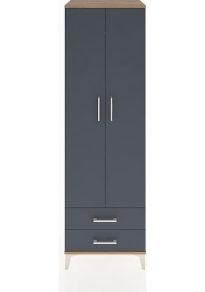Hyperion Dolap 4 Raflı 2 Çekmeceli 2 Kapaklı 60x44x195 Çam-an... Çam