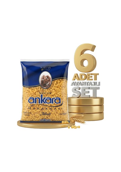Ankara Boncuk Makarna 6x500 Gr