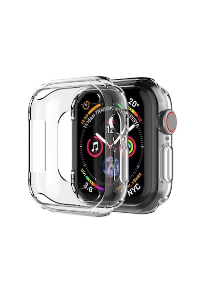 Microsonic Apple Uyumlu  Watch SE 2022 44mm Kılıf 360 Full Round Soft Silicone