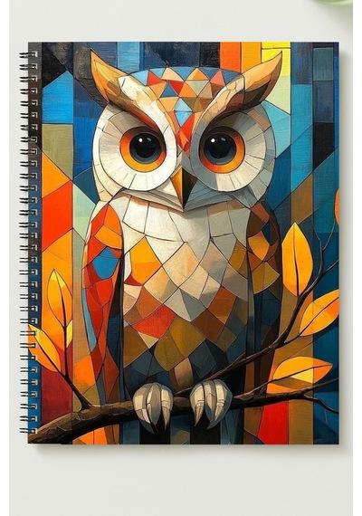 By Baykuş A5 Metal Spiralli Çizgisiz Kalın Bristol Kapak By Baykuş Defter Çok Renkli