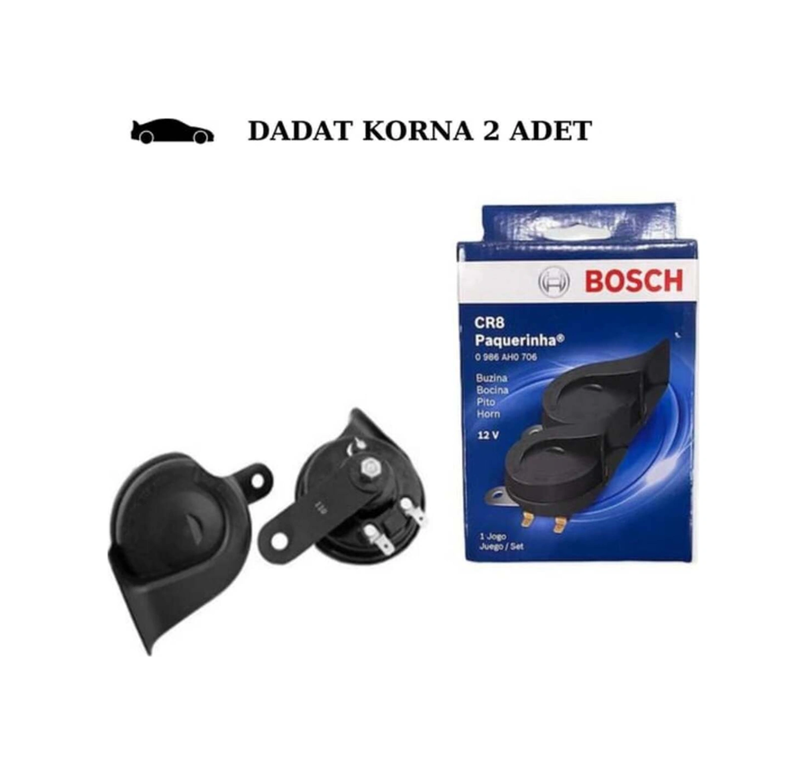 Opel Combo Combi 2006 Bosch Dadat Korna Seti 12v Performans Ürünü Çift Fişli