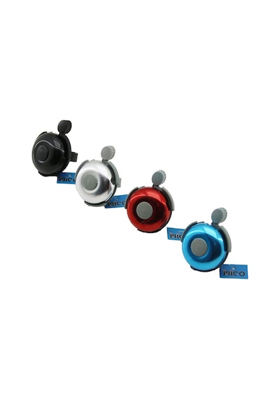 İbico İ18-018 Cırcırlı Bisiklet Zili - Geniş Yuvarlak Renkli Metal Kapaklı- 20'li Paket Çok Renkli