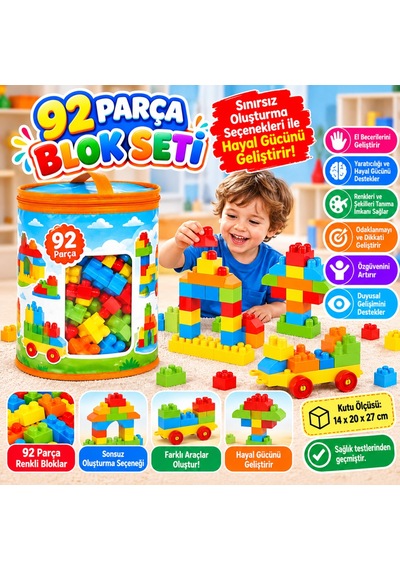 Northcity 01254 Multi Blok Seti 92 Parça Bx Standart