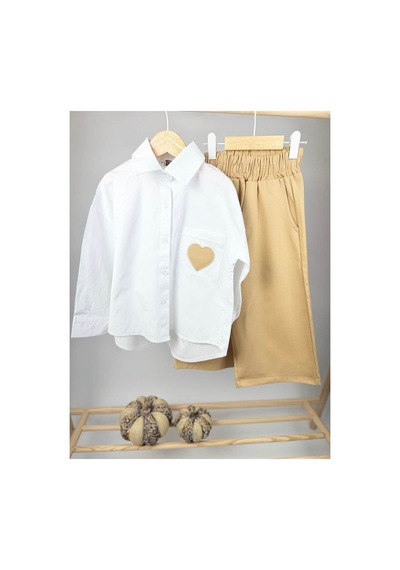 Poala Kids Gabardin Gömlekli Takım Çok Renkli