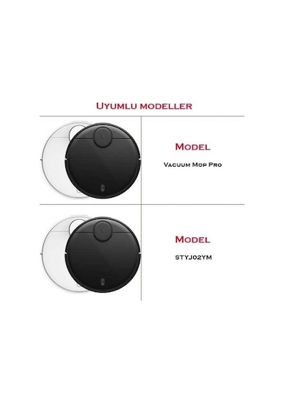 Xiaomi Mi Robot Vacuum Mop Pro Uyumlu 2'li Yan Fırça (2 Adet)