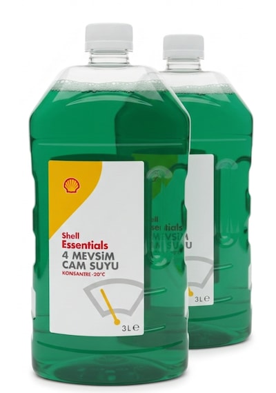 Shell 4 Mevsim Cam Suyu -20c 3 Lt 2 Adet