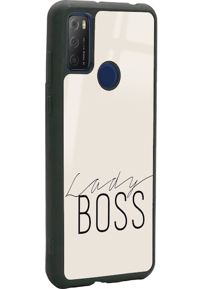 Tcl 20e Lady Boss Tasarımlı Glossy Telefon Kılıfı Çok Renkli