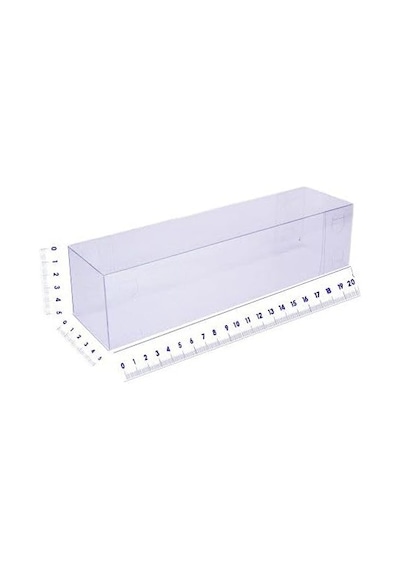 Hobı Şeffaf Asetat Kutu 10'lu - 5x5x20 Cm Diğer