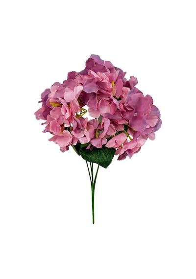 Yapay Çiçek Ortanca Çiçeği Demeti 43 Cm Pembelila