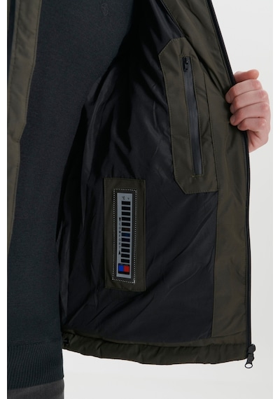 Ac&Co / Altınyıldız Classics Erkek Standart Fit Normal Kesim Kapüşonlu Desenli Mont - Haki Ac&Co / Altınyıldız Classics Erkek Standart Fit Normal Kesim Kapüşonlu Desenli Mont - Haki