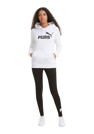 Puma Kadın Kapşonlu Ess Logo Hoodie Sweatshirt Beyaz