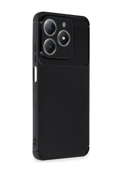 Realme C61 Kılıf Auto Focus Karbon Kapak - Siyah 0.2M-Çok Renkli