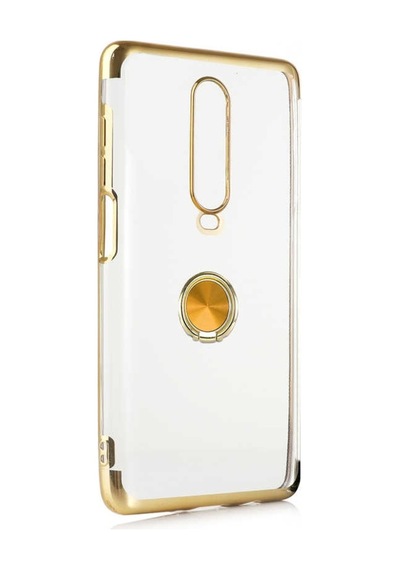 Xiaomi Poco X2 Kılıf Gess Kenarları Renkli Yüzük Aparatlı Kılıf