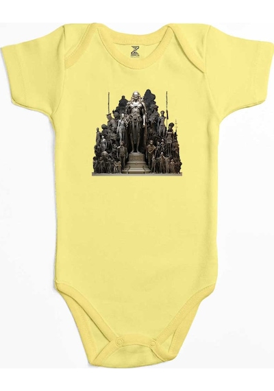 Zepplin Giyim Human History Sarı Bebek Body Zıbın