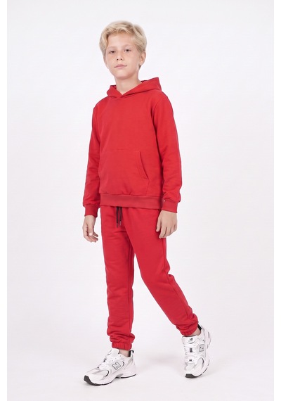 Fyk Kids Erkek Çocuk 2'li Düz Kanguru Cepli Kapüşonlu Eşofman Takımı Lacivert-kırmızı Fyk Kids Erkek Çocuk 2'li Düz Kanguru Cepli Kapüşonlu Eşofman Takımı Lacivert-kırmızı
