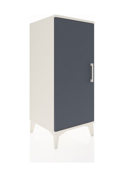 Hyperion Komodin 2 Raflı Tek Kapaklı 44x44x106 Aytaşı-antrasit Aytaşı