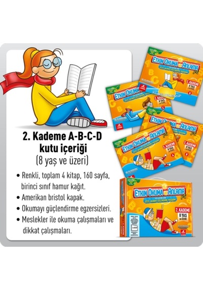 Adeda Etkin Okuma ve Anlama Seti-2.Kademe