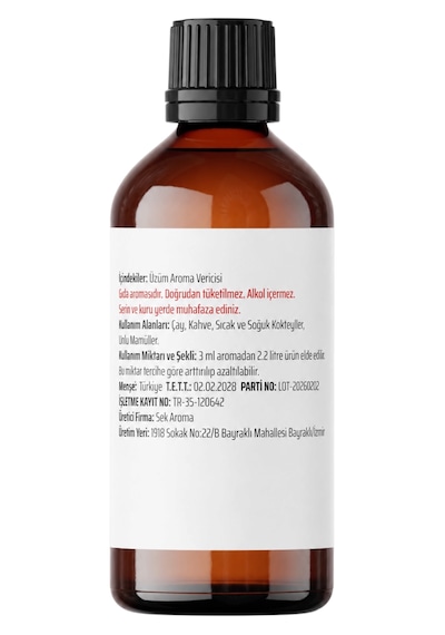 Tekirdağ Yaş Üzüm Aroması 100 Ml