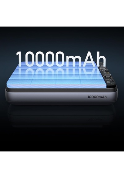 Mc-8371 10000mah - 20w Dahili 360 Halka Standlı Metal Ultra İnce Manyetik Powerbank