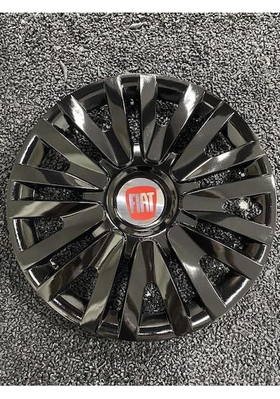 Fiat Egea 15" Inç Kırılmaz Jant Kapağı Siyah 4 Adet /5911syhfiat/