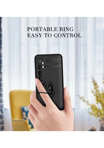 Xiaomi Mi Note 10 Lite Kilif Lens Koruma Standli Yüzüklü Silikon 407286675