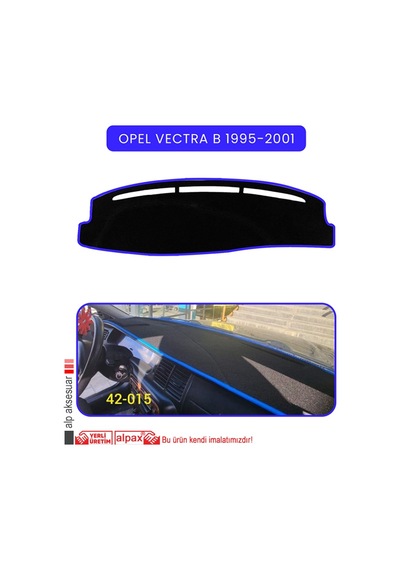 Opel Vectra B 1995-2001 Torpido Koruma Halısı Mavi Kenar