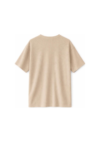 Fitilli Oversize Tişört Bej