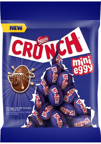 Crunch Mini Eggs Sütlü Çikolatalı Pirinç Patlaklı Mini Yumurtalar 148 Gr