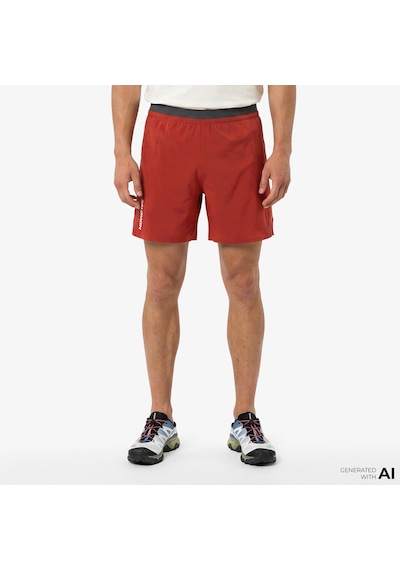 Salomon Cross 5 Erkek Kırmızı Koşu Şortu Lc2159600
