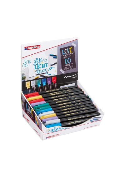 4 51151 Keçeli Ekran 1200 Metalik Color Pen, 50 Parça, Karton