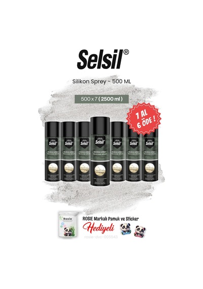 Selsil Silikon Sprey, 500 Ml 7 Al 6 Öde Ve Rosie Pamuk
