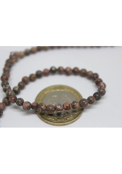 Jasper Taşı Yarım Dizi 4 MM (9862) 18 CM Yeşil