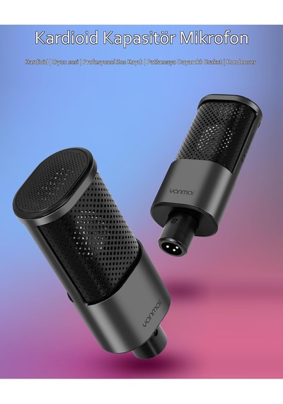 Tr Mıcpro X2 Kardioid Condenser Stüdyo Mikrofonu, Siyah