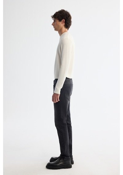 Avva Erkek Siyah Klasik Bel Eskitme Yıkamalı Overdy Berlin Slim Fit Jean Pantolon A42y3511