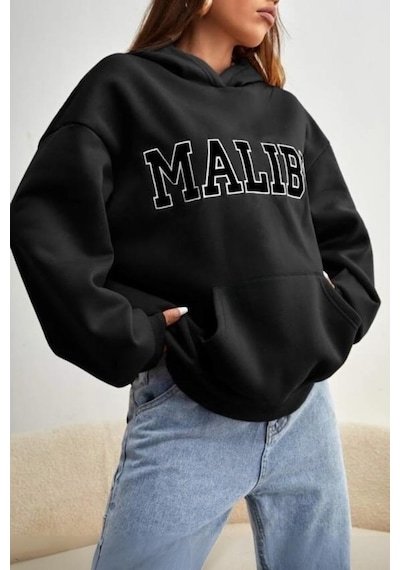 Malibu Ön Baskılı Unisex Sweatshirt 001