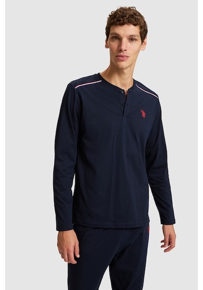 U.S. Polo Assn. Erkek Lacivert Pijama Takımı 50333256-vr033