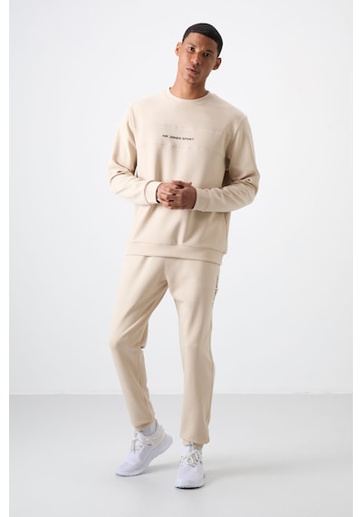 Tommy Life Bej Pamuklu Kalın Yumuşak Dokulu Comfort Fit Baskılı Erkek Eşofman Takım - 85253 Bej Tommy Life Bej Pamuklu Kalın Yumuşak Dokulu Comfort Fit Baskılı Erkek Eşofman Takım - 85253 Bej