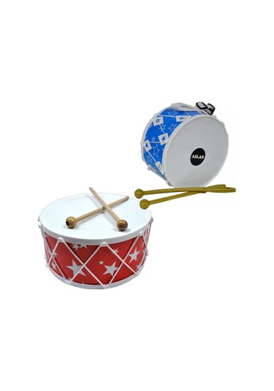 Asl-08 Renkli B. Davul Ahşap Desen Poşetli
