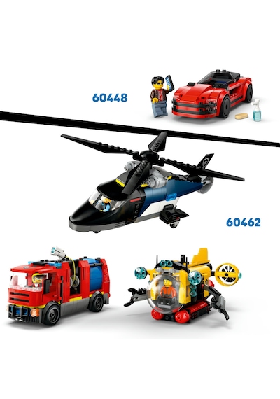 LEGO® City Hurdalık ve Arabalar 60472 - 7 Yaş ve Üzeri Çocuklar için Yaratıcı Oyuncak Yapım Seti (871 Parça)