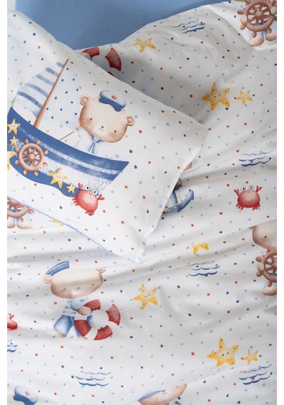 Cotton Box Bebek Nevresim Takımı Seaman Mavi