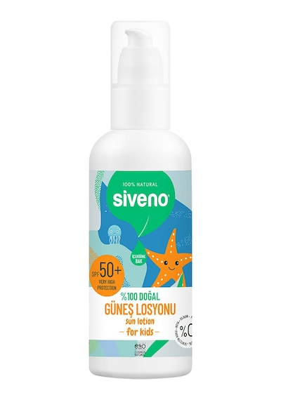 Siveno %100 Doğal Çocuklar İçin Güneş Losyonu 50+ Faktör 100 Ml
