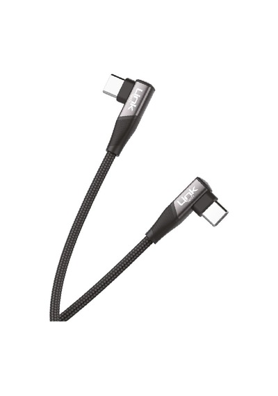 Linktech K595 Safe 60W Type-C - Type-C Data Ve Şarj Kablosu Siyah