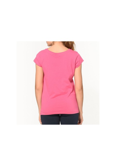 Hummel Triana Kadın Pembe Baskılı Bisiklet Yaka Tişört