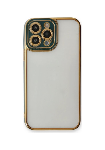 Apple Apple Uyumlu iPhone 14 Pro Kılıf Liva Lens Silikon - Yeşil 0.2M-Çok Renkli